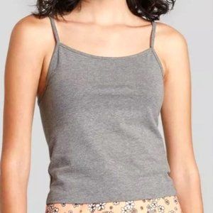 NWT Women's Wild Fable Grey Slim Fit Short Tank